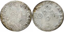 World Coins - France, Louis XIV, 10 Sols aux 4 couronnes, 1705, Metz, Silver,