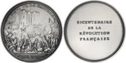 World Coins - France, Medal, Révolution Française, Siège de la Bastille, History, Andrieu