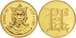 World Coins - France, Medal, Louis VII, History, , Vermeil