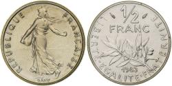 World Coins - Coin, France, Semeuse, 1/2 Franc, 1983, Paris, série FDC, , Nickel