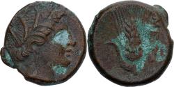 Ancient Coins - Coin, Lucania, Æ, ca. 300-250 BC, Metapontion, , Bronze, HN Italy:1695