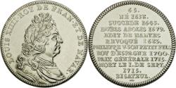 World Coins - France, Medal, Louis XIV, Roi de France et de Navarre, , Copper-nickel