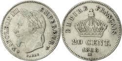 World Coins - Coin, France, Napoleon III, Napoléon III, 20 Centimes, 1868, Strasbourg