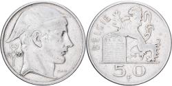 World Coins - Belgium, Régence Prince Charles, 50 Francs, 50 Frank, 1950, Brussels, Silver