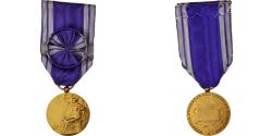 World Coins - France, Services Bénévoles, Officier, Medal, Excellent Quality, Gilt Bronze