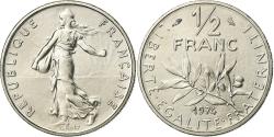 World Coins - France, 1/2 Franc, Semeuse, 1974, Monnaie de Paris, FDC, Nickel,