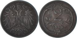 World Coins - Coin, Austria, 2 Heller, 1909