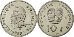 World Coins - Coin, French Polynesia, 10 Francs, 1967, Paris, , Nickel, KM:E1