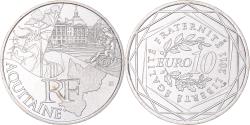 World Coins - France, 10 Euro, Aquitaine, 2011, Paris, , Silver, KM:1727