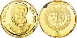 World Coins - France, Medal, Les Rois de France,  Henri IV, History, , Vermeil