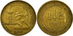World Coins - Coin, Monaco, Louis II, Franc, 1924, Poissy, , Aluminum-Bronze, KM:111