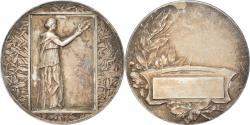 World Coins - France, Medal, Art Déco, Femme, Fraisse, , Silvered bronze