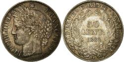 World Coins - Coin, France, Cérès, 50 Centimes, 1882, Paris, , Silver, KM:834.1