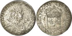 World Coins - Coin, France, Louis XIV, Écu à la mèche longue, Ecu, 1652, Troyes,