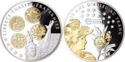 World Coins - France, Medal, 10 ans d'adieu au Franc, Liberté, Égalité, Fraternité