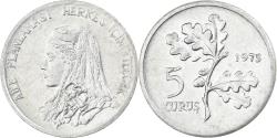 World Coins - Turkey, 5 Kurus, 1975, Istanbul, Aluminum, , KM:906