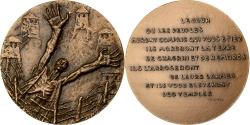 World Coins - France, Medal, La Déportation, 1976, Bronze, Delamarre,