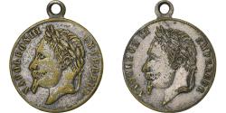 World Coins - France, Medal, Napoléon III, Empereur, Silvered Brass,