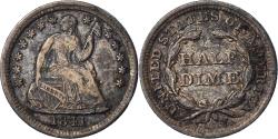 Us Coins - Coin, United States, Seated Liberty, Drapery Added, Half Dime, 1841