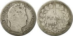 World Coins - Coin, France, Louis-Philippe, Franc, 1847, Paris, , Silver, KM:748.1