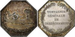 World Coins - France, Token, Compagnie générale de desséchement, 1828, Silver,
