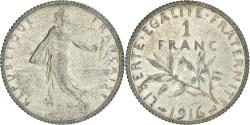 World Coins - Coin, France, Semeuse, Franc, 1916, Paris, , Silver, KM:844.1