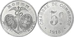 World Coins - Coin, France, Chambre de Commerce, Rouen, 5 Centimes, 1918, , Aluminium