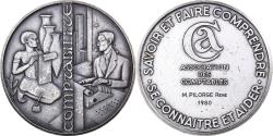 World Coins - France, Medal, Association des Comptables, 1980, Silvered bronze,