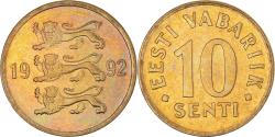 World Coins - Coin, Estonia, 10 Senti, 1992, no mint, , Aluminum-Bronze, KM:22