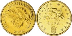 World Coins - Coin, Croatia, 5 Lipa, 2005, , Brass plated steel, KM:5