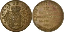 World Coins - France, Medal, Fête Nationale Inauguration 14 Juillet, Lille, 1880,