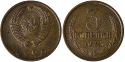 World Coins - Coin, Russia, 3 Kopeks, 1972