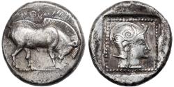Ancient Coins - Lesbos, Stater, ca. 500/480-460 BC, Methymna, Silver, , HGC:6-884