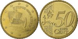 World Coins - Cyprus, 50 Euro Cent, 2009, , Brass, KM:83