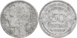 World Coins - France, 50 Centimes, Morlon, 1945, Paris, Aluminum, , Gadoury:426a