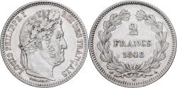 World Coins - France, Louis Philippe I, 2 Francs, 1848, Paris, Silver, , Gadoury:520