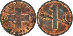 World Coins - Coin, Switzerland, Rappen, 1988