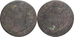 World Coins - Coin, France, Dupré, 5 Centimes, AN 8/5, Paris, , Copper, Gadoury:126a