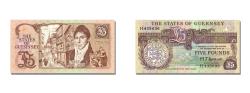 World Coins - Banknote, Guernsey, 5 Pounds, KM:53a, UNC(65-70)