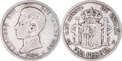 World Coins - Coin, Spain, Alfonso XIII, Peseta, 1904, , Silver, KM:721