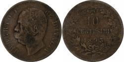 World Coins - Italy, Umberto I, 10 Centesimi, 1893, Rome, Copper, , KM:27