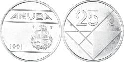 World Coins - Coin, Aruba, 25 Cents, 1991