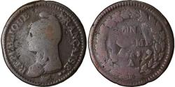 World Coins - Coin, France, Dupré, Decime, AN 5, Paris, Refrappage du 2 décimes,
