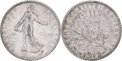 World Coins - France, Franc, Semeuse, 1919, Paris, Silver, , Gadoury:467, KM:844.1