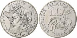 World Coins - France, 10 Francs, Jimenez, 1986, Monnaie de Paris, série FDC, Nickel