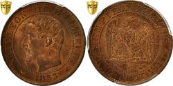 World Coins - Coin, France, Napoleon III, 5 Centimes, 1853, Paris, PCGS MS64RB