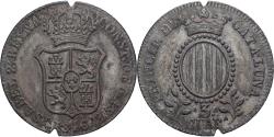 World Coins - Spain, CATALONIA, Isabel II, 3 Quartos, 1846, Copper, , KM:126