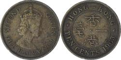 World Coins - Hong Kong, 10 Cents, 1963