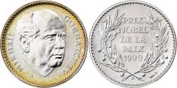 World Coins - France, Medal, Mikhaïl Gorbatchev, Prix Nobel de la Paix, 1990, Silver,