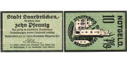 World Coins - Germany, Saarbrücken, 10 Pfennig, 1919-11-25, UNC(63)